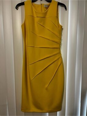 calvin klein women's cotton drawstring sleeveless midi dress Smocked Sleeveless Midi Dress (Women)